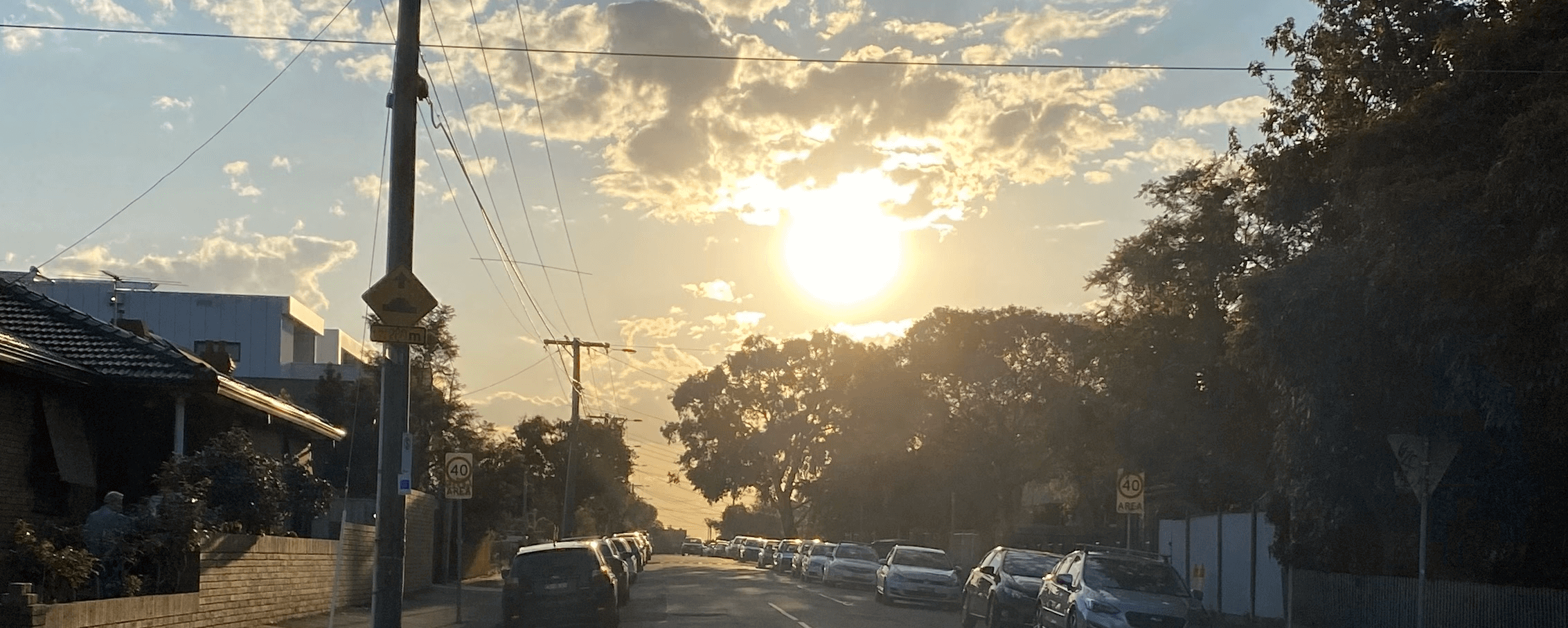 Sundown in Melbourne