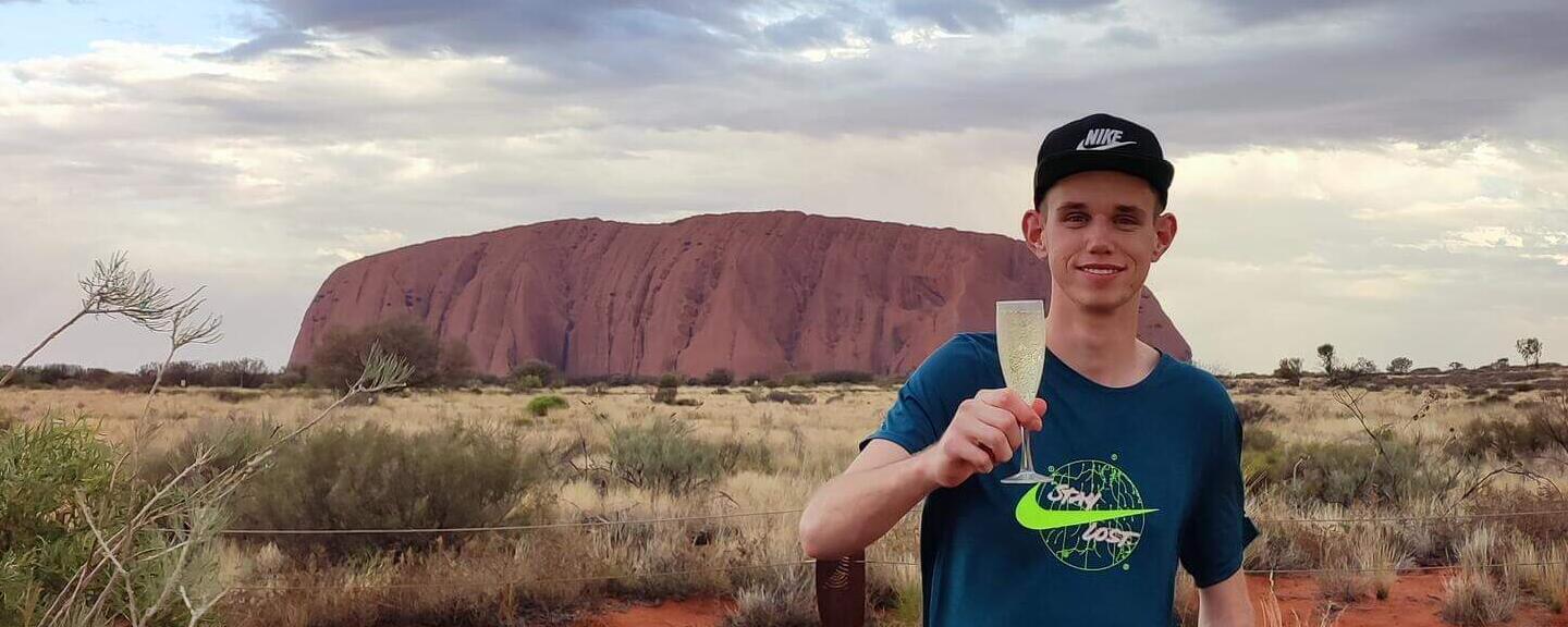 Vor dem Uluru